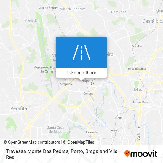 Travessa Monte Das Pedras map