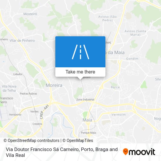 Via Doutor Francisco Sá Carneiro map