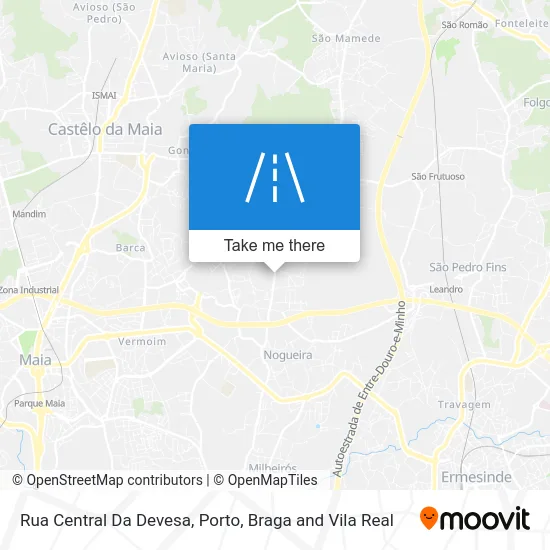 Rua Central Da Devesa map