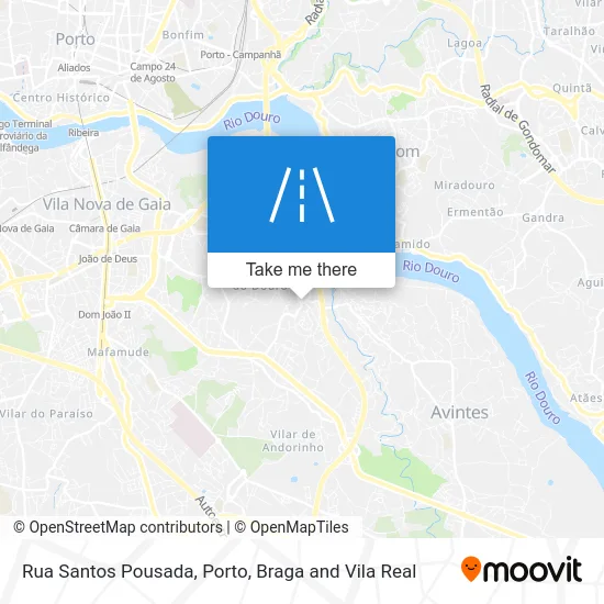 Rua Santos Pousada map