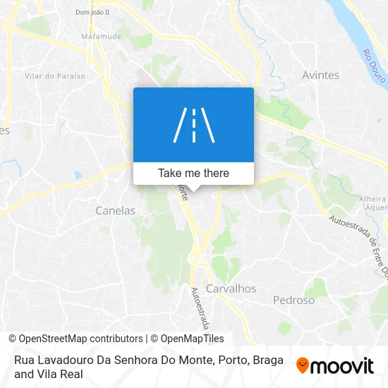 Rua Lavadouro Da Senhora Do Monte map