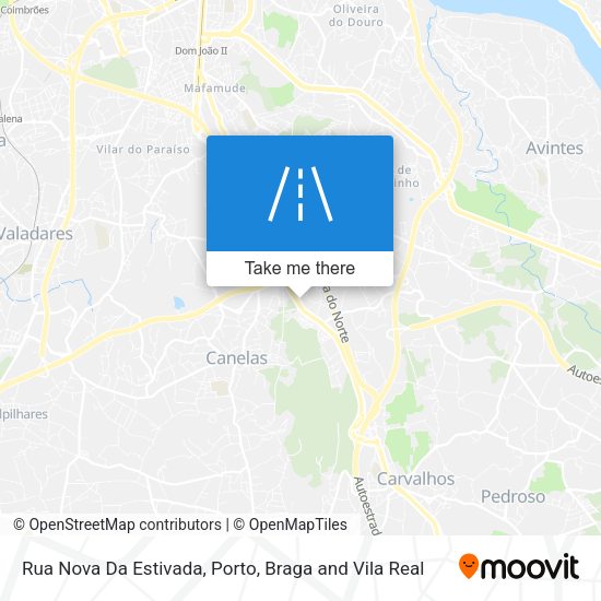 Rua Nova Da Estivada mapa