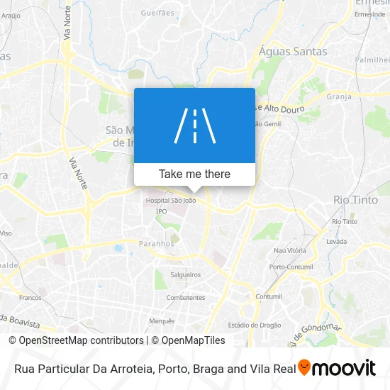 Rua Particular Da Arroteia map