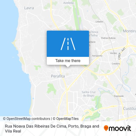 Rua Noava Das Ribeiras De Cima map