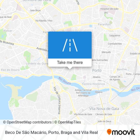Beco De São Macário mapa