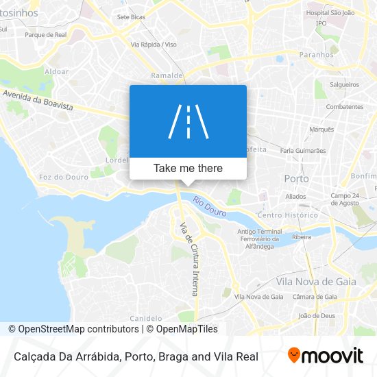 Calçada Da Arrábida mapa
