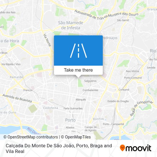Calçada Do Monte De São João map