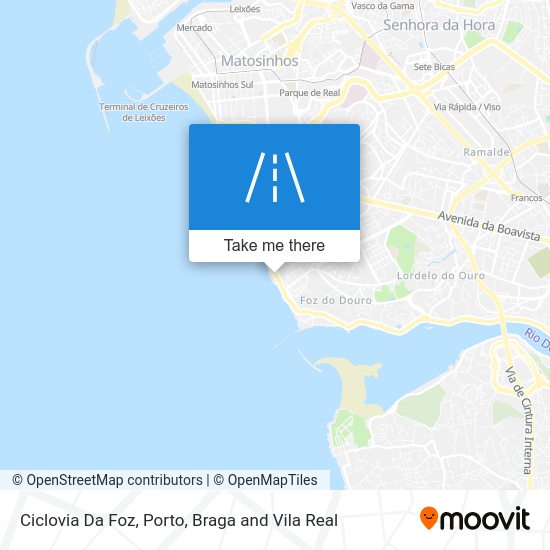 Ciclovia Da Foz mapa