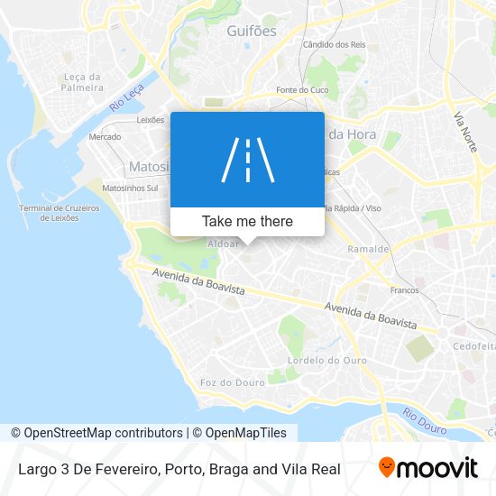 Largo 3 De Fevereiro mapa