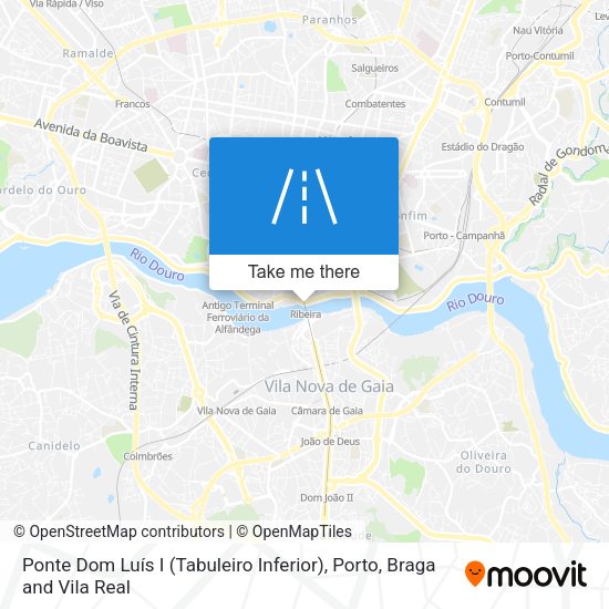 Ponte Dom Luís I (Tabuleiro Inferior) map