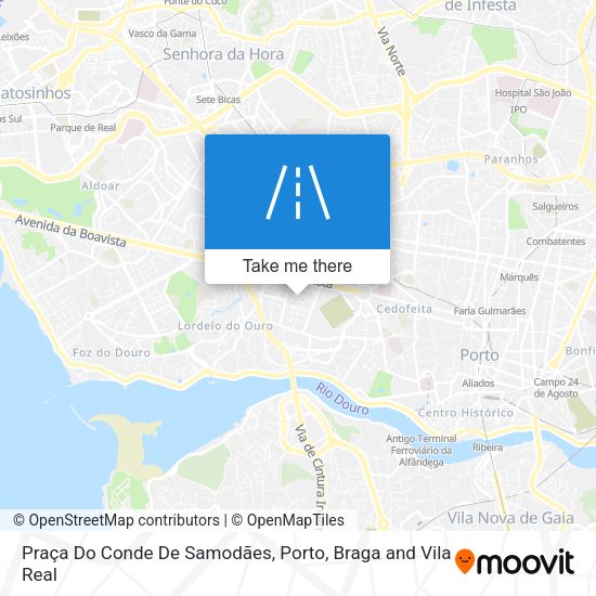 Praça Do Conde De Samodães map