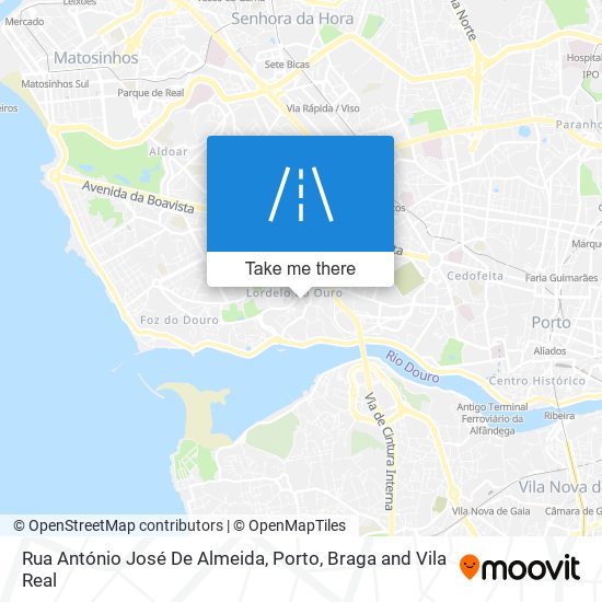 Rua António José De Almeida mapa