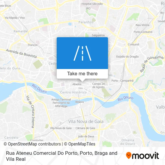 Rua Ateneu Comercial Do Porto map