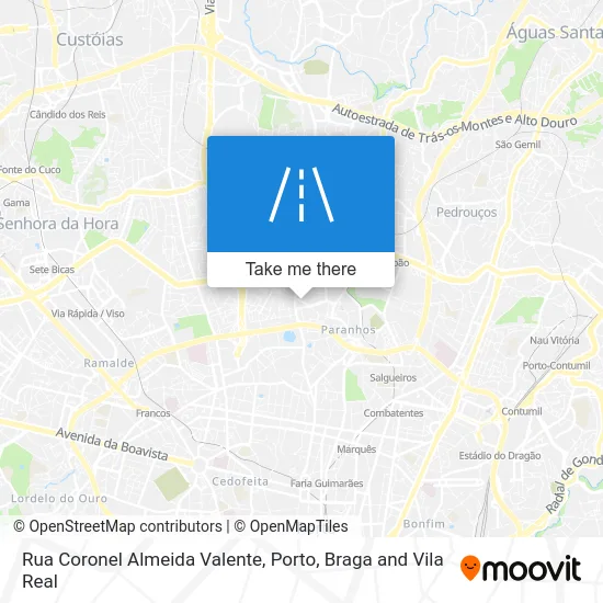 Rua Coronel Almeida Valente map