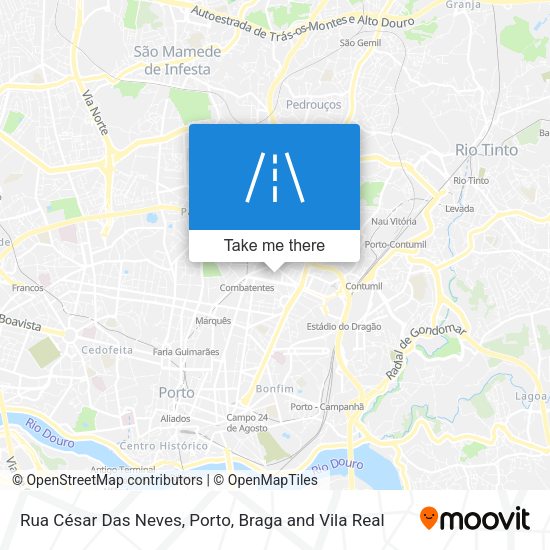 Rua César Das Neves mapa