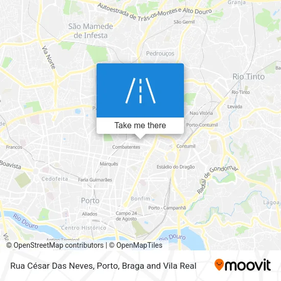 Rua César Das Neves map