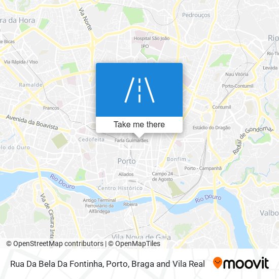 Rua Da Bela Da Fontinha map