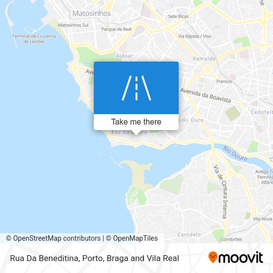 Rua Da Beneditina mapa