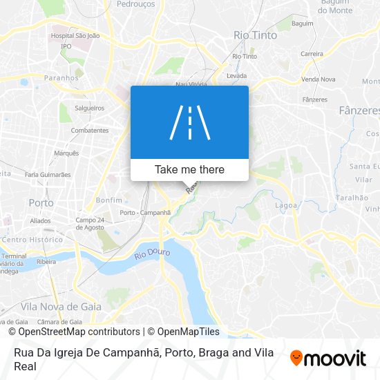 Rua Da Igreja De Campanhã map