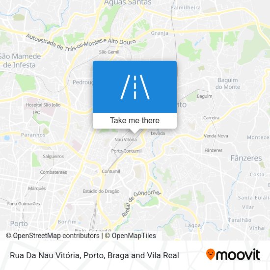 Rua Da Nau Vitória mapa