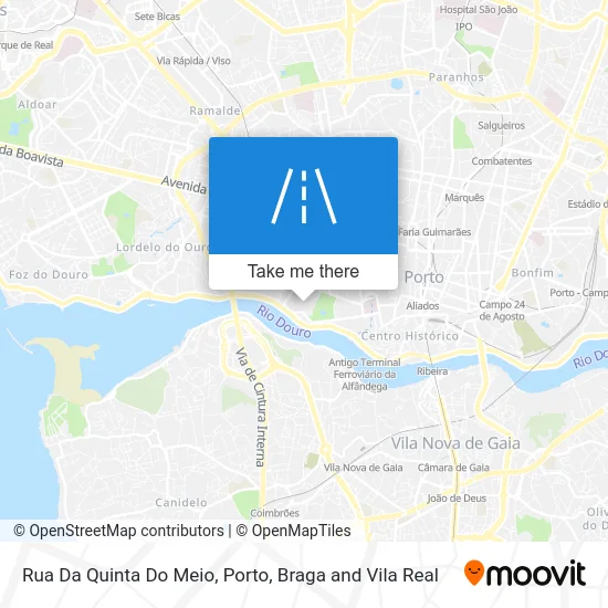 Rua Da Quinta Do Meio map