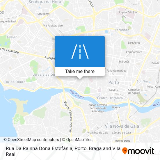 Rua Da Rainha Dona Estefânia mapa