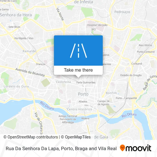 Rua Da Senhora Da Lapa map