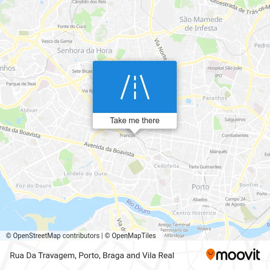 Rua Da Travagem map