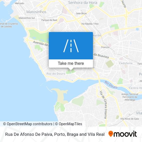 Rua De Afonso De Paiva mapa