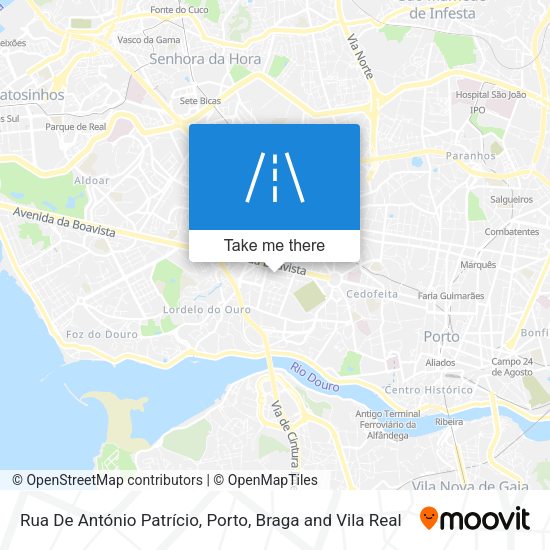 Rua De António Patrício mapa