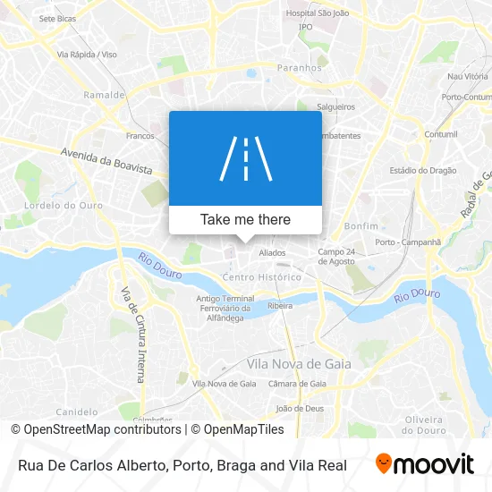 Rua De Carlos Alberto map