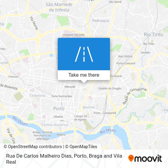 Rua De Carlos Malheiro Dias mapa