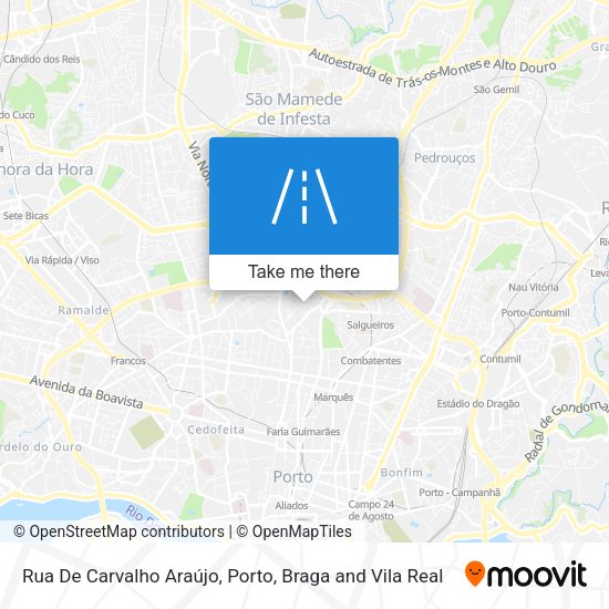 Rua De Carvalho Araújo map