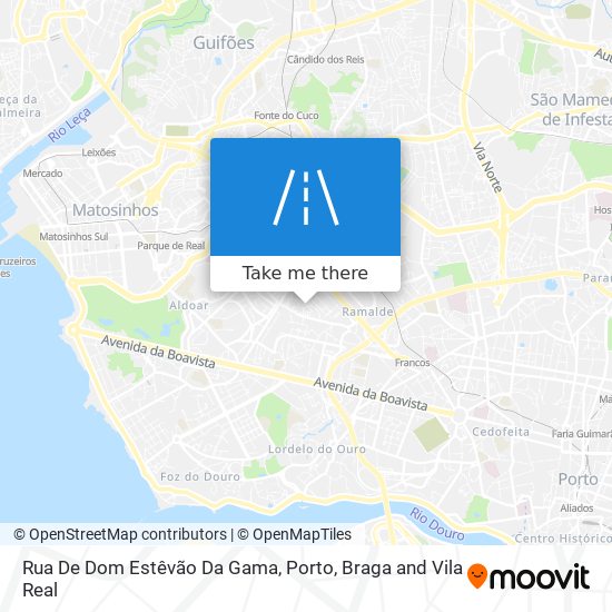 Rua De Dom Estêvão Da Gama mapa