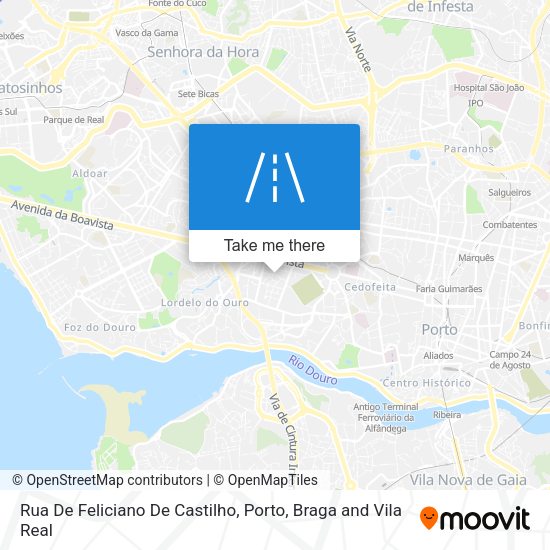 Rua De Feliciano De Castilho mapa