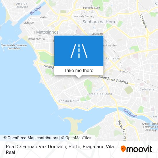 Rua De Fernão Vaz Dourado mapa