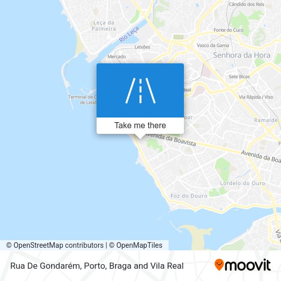 Rua De Gondarém mapa