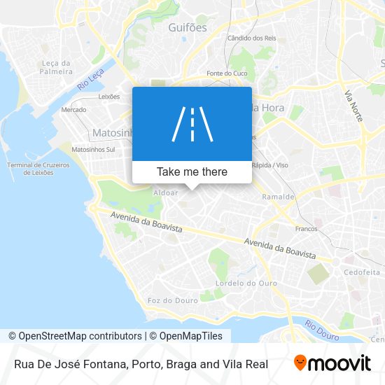 Rua De José Fontana map