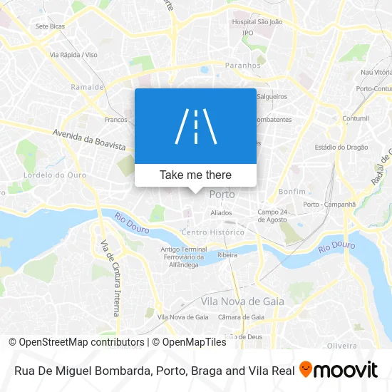 Rua De Miguel Bombarda map