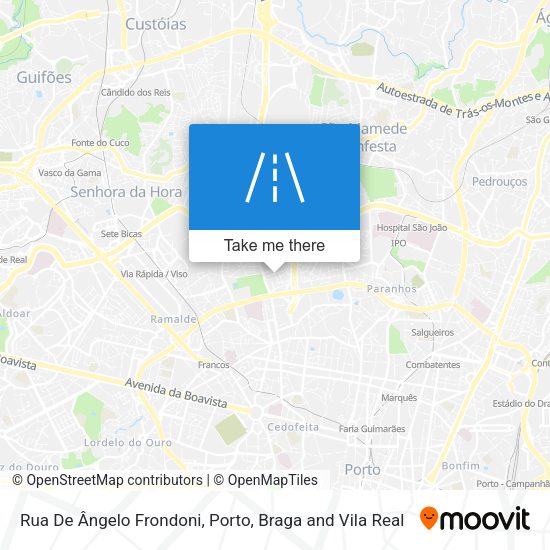 Rua De Ângelo Frondoni map