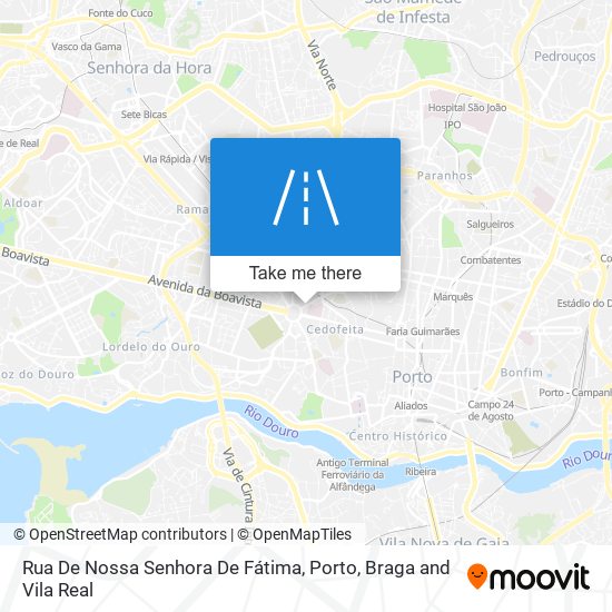 Rua De Nossa Senhora De Fátima map