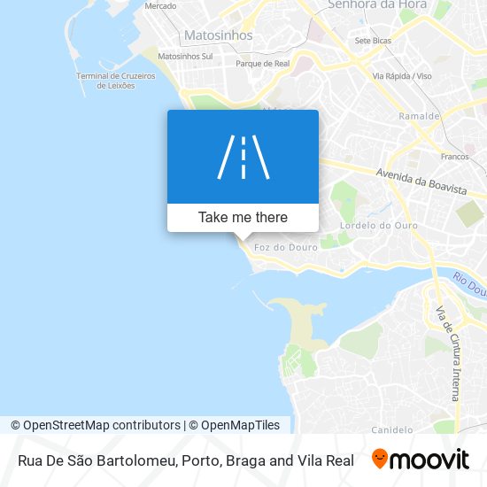 Rua De São Bartolomeu mapa