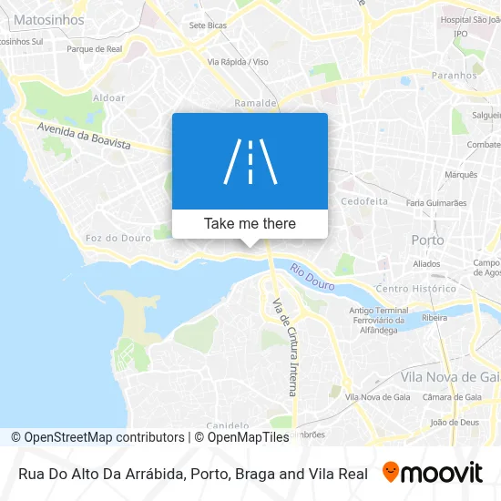 Rua Do Alto Da Arrábida map