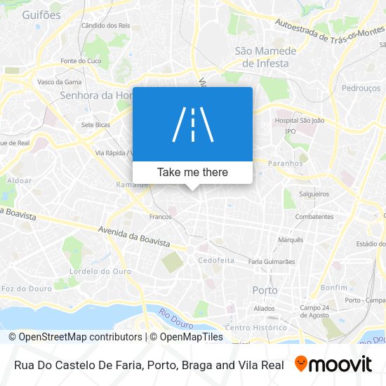 Rua Do Castelo De Faria mapa
