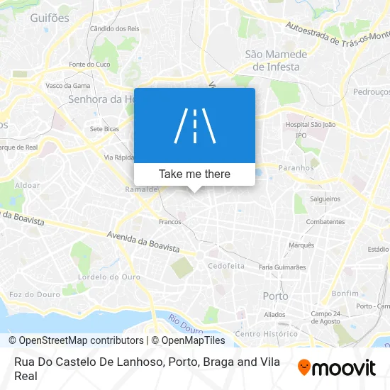 Rua Do Castelo De Lanhoso map