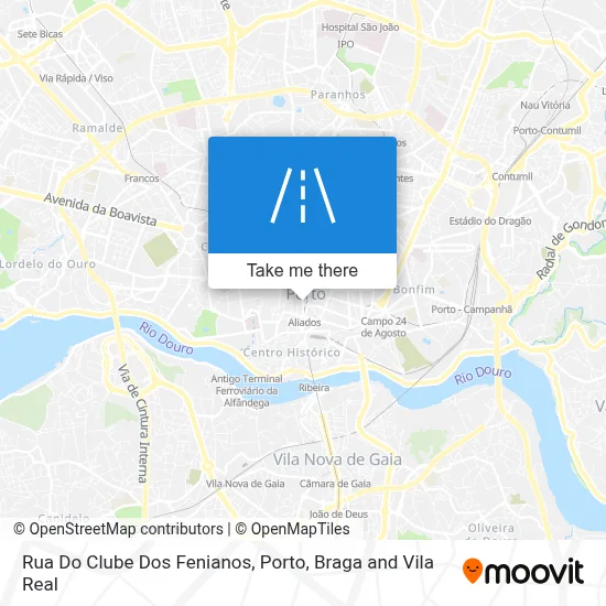 Rua Do Clube Dos Fenianos map