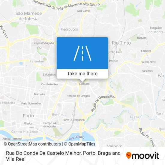 Rua Do Conde De Castelo Melhor map