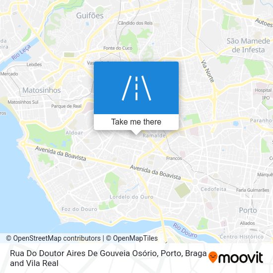 Rua Do Doutor Aires De Gouveia Osório map