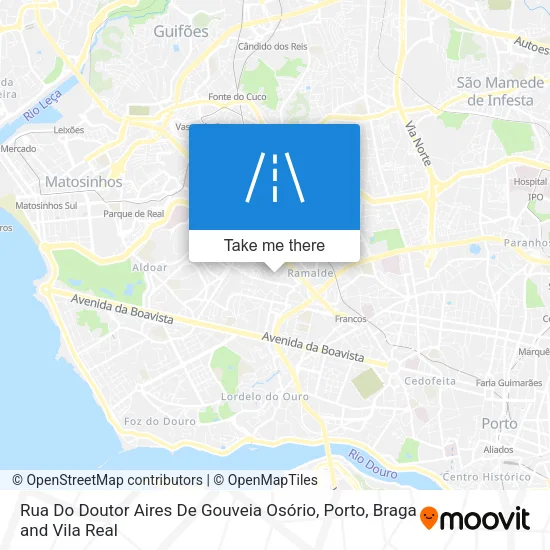 Rua Do Doutor Aires De Gouveia Osório map