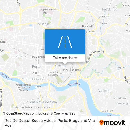 Rua Do Doutor Sousa Avides map